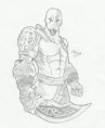 Desenho #kratos na area